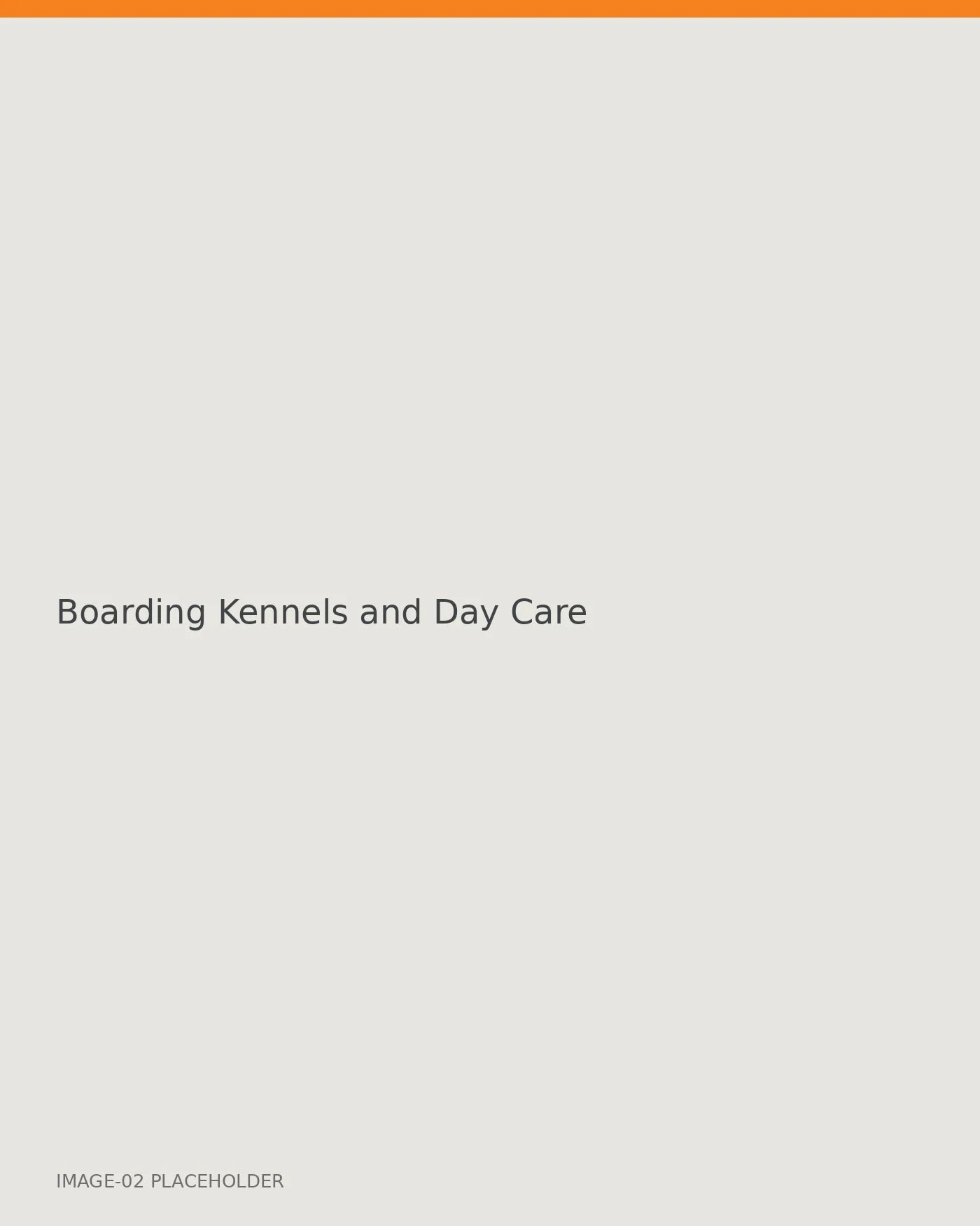Boarding Kennels and Day Care