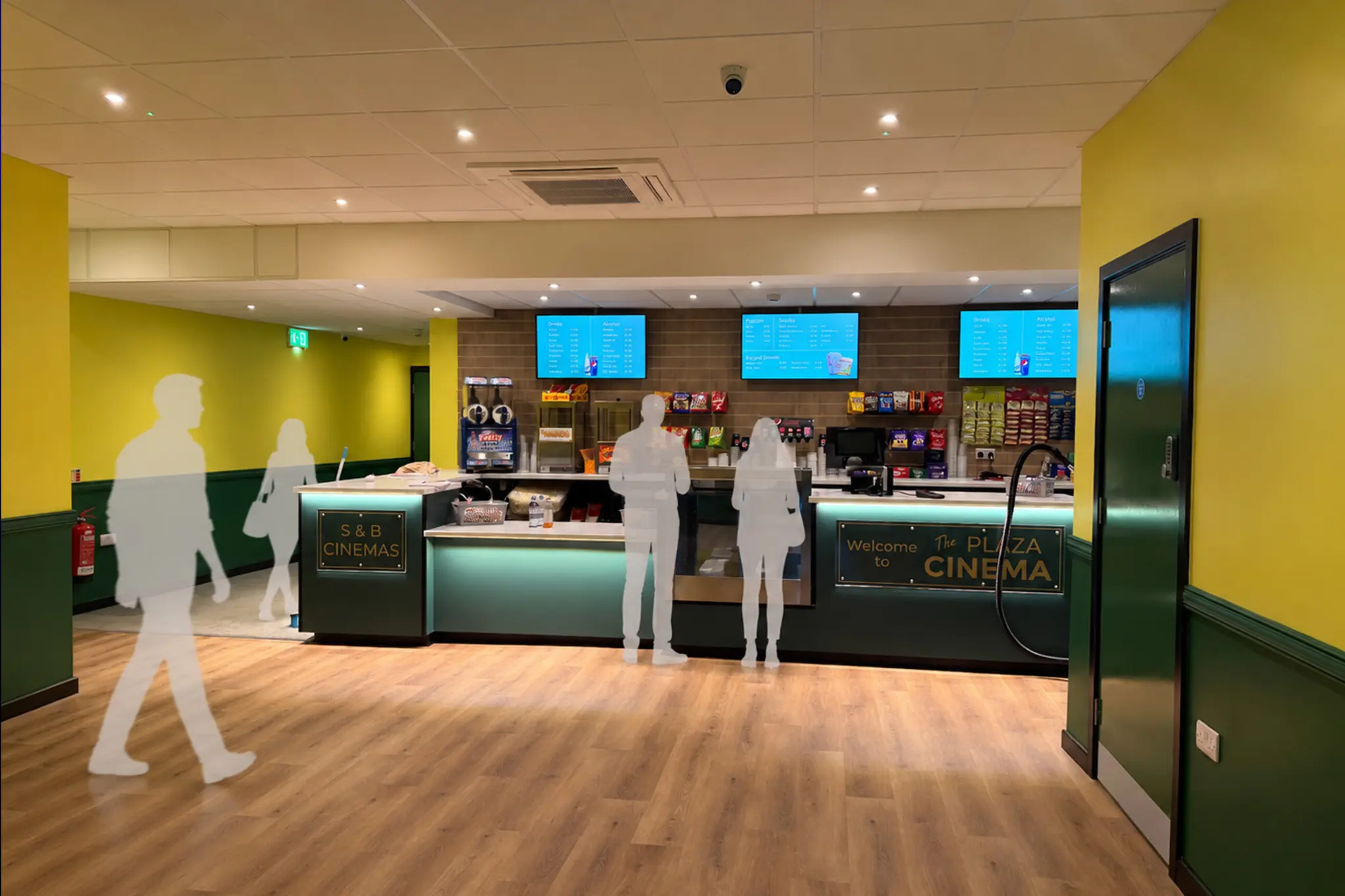 Foyer and concessions area at Wincanton Cinema